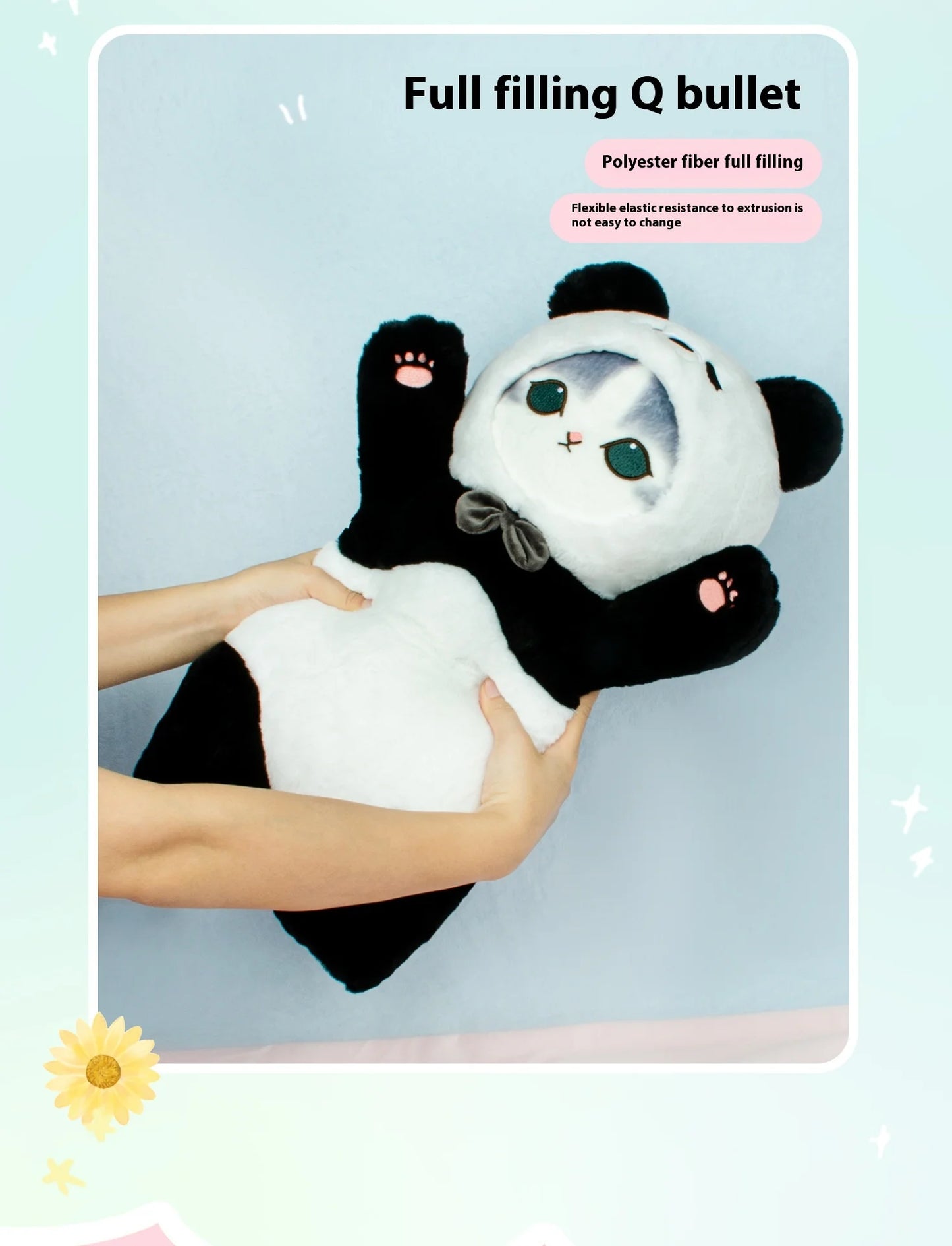 Genuine Mofusand Shark Cat Cute Panda Bunny Plush Toy Cartoon Pillow Hug Pillow Room Decoration Birthday Present Kawaii Gift