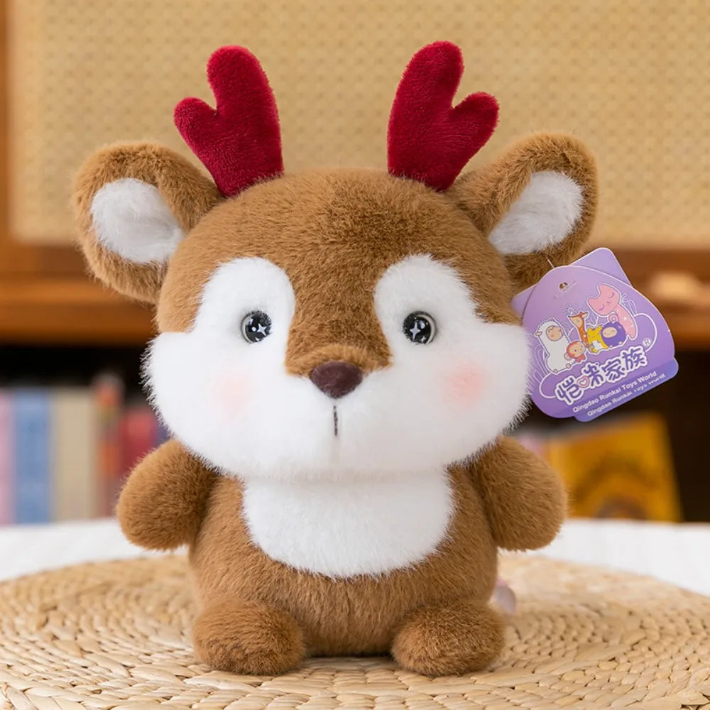 Kawaii 16cm Plush Companion Doll Plush Capybara Stuffed Animal Pillow Elephant Bear Animal Plush Toy Sleeping Gift