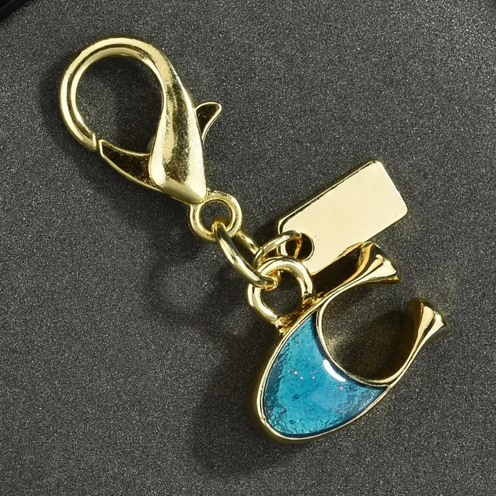 Fashion Bear Cherry Letter C Flower Keychains For Women Metal Y2K Exquisite Bag Pendant Car Key Ring Jewelry Gift Accessories