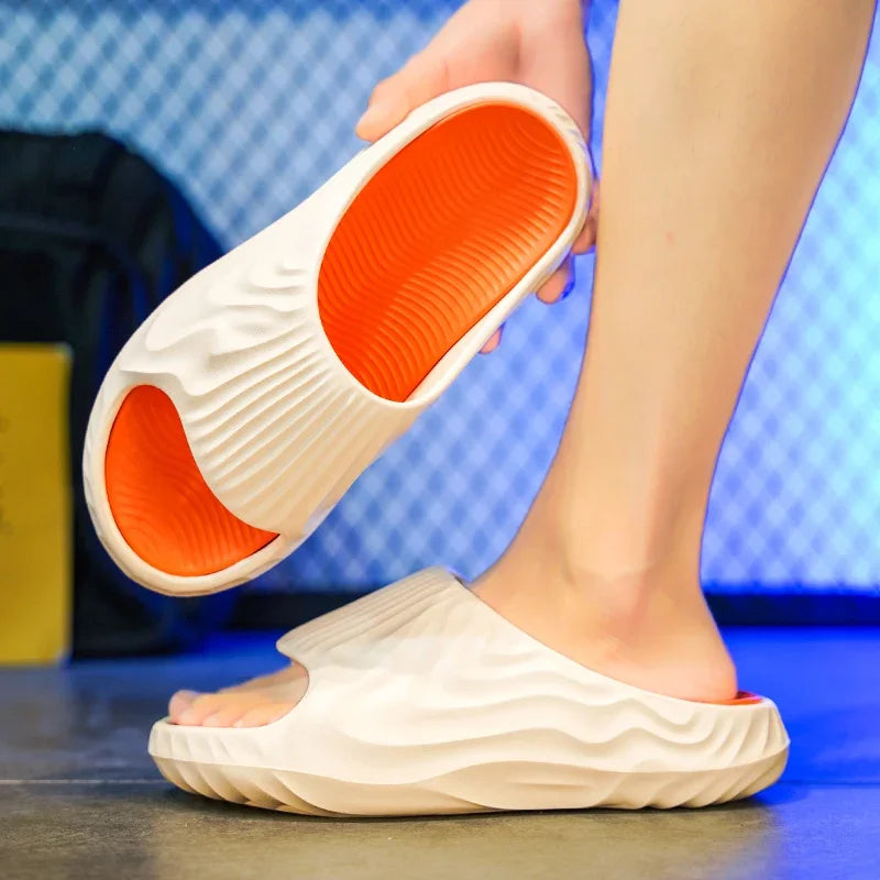 Slippers for Men, Summer New Style, Non-Slip, Thickened, Soft Soles, Wear-Resistant, Deodorant, Versatile