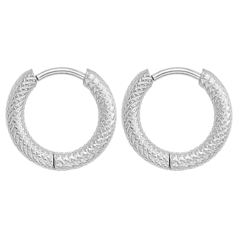 Stainless Steel Colorful Glazed Enamel Fish Hoop Earrings For Women Men Girl Cute Dopamine Fashion Ear Buckle Sea Animal Jewelry