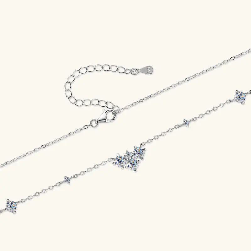 RAPRGOLD GRA認定 フルラウンド モアサナイト ダイヤモンド ペンダント ネックレス レディース S925スターリングシルバー ファインジュエリー ギフト コラレス