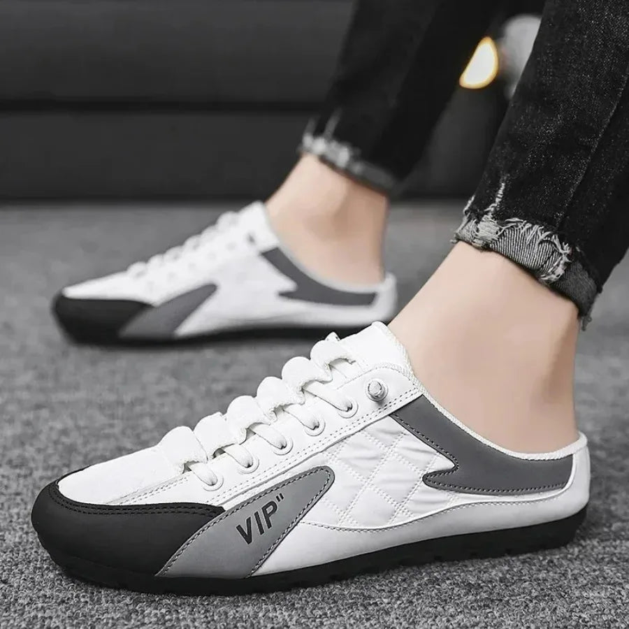 2025 Summer Slippers for Men Trendy Men's Flat Bottom Casual Shoes Soft Sole Support Shoes Men's Sneakers Zapatos De Hombre