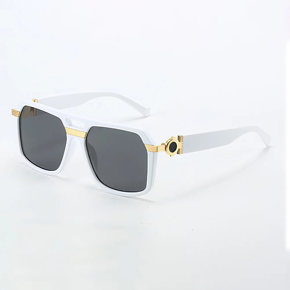 2025 Sunglasses for Women Fashionable Square Frame Glasses with Golden Decorative Legs and Exquisite Design for Women Glasses