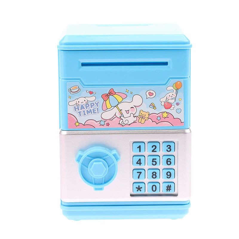 1 PCS Sanrio Anime Kawaii Kuromi My Melody Cinnamoroll Safe Shape Children's Piggy Bank Girl Heart Cute Toy Birthday Gift