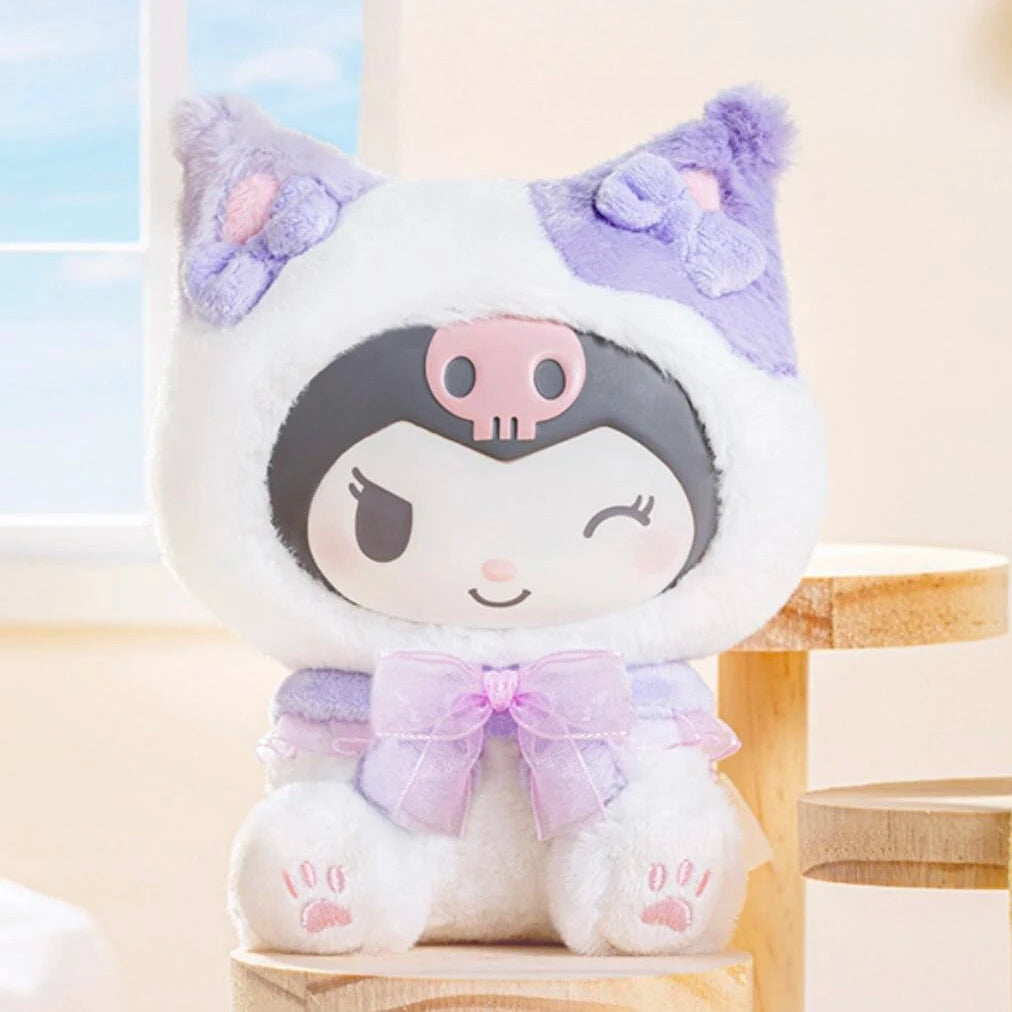 Genuine Play With Kittens Series Blind Box Hellokitty Kuromi Melody Mystery Box Anime Figure Pendant Collection Kid Custom Gift