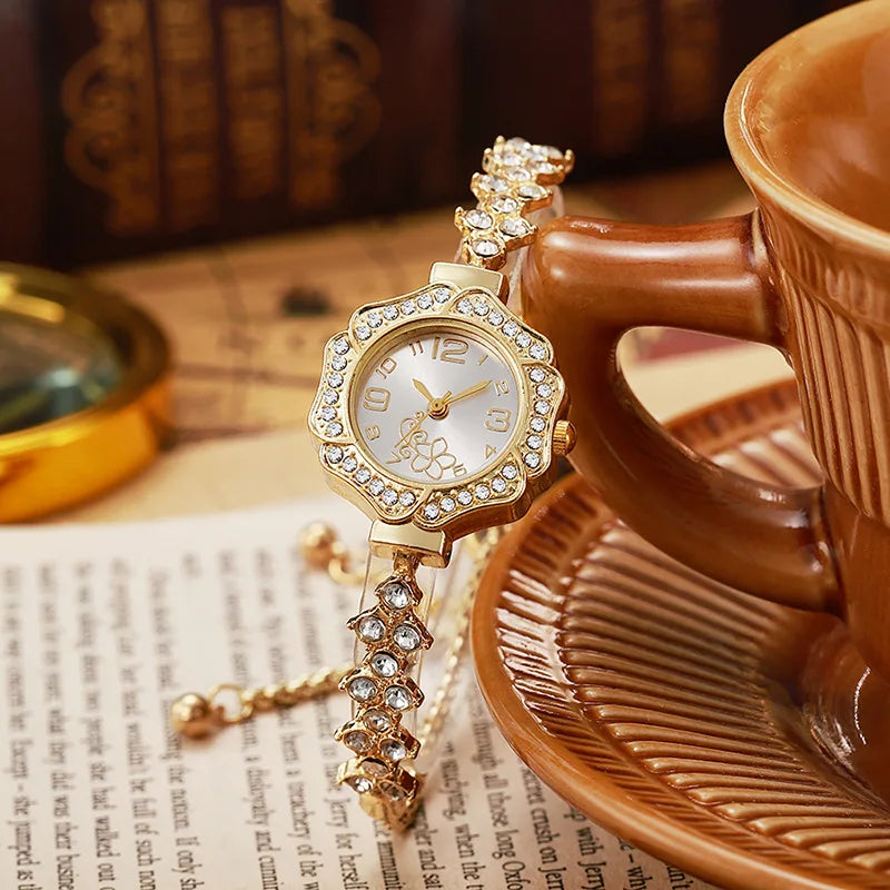 Luxury Women's Watches Elegant Luxury Gold Watch for Women Quartz Waterproof Wristwatches Ladies Relojes Para Mujer