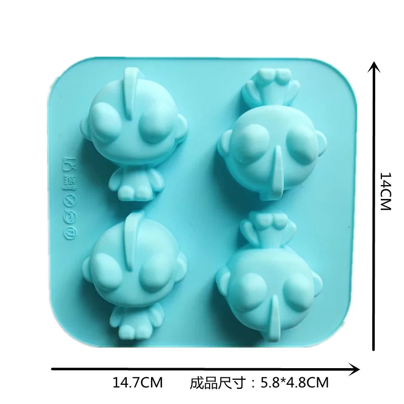 Sanrio Pompom Purin Silicone Cake Molds Hello Kitty Kawaii Anime Baking Tools 3D Bread Pastry Mould Chocolate Mould Diy Tool Toy