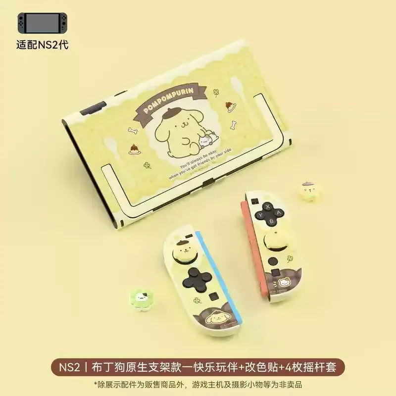 New Sanrio Figure Kuromi Hellokitty Switch2 Protective Case Hardshell Case Pluggable Base Ns2 Accessories Ornaments Girls Gift