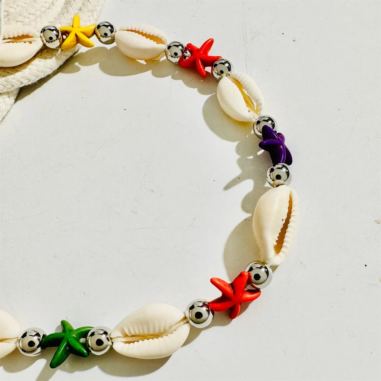 Tocona Bohemian Shell Color Starfish Belly Chains for Women Sand Beach Measle String of Beads Body Jewelry Girls Party 23898