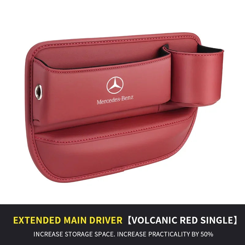 For Mercedes-Benz A B C E S V R-Class A45 C43 CLA GLA GLB GLC SLK SL Car Seat Gap Multifunction Storage Box Seat Gap Cup Holder