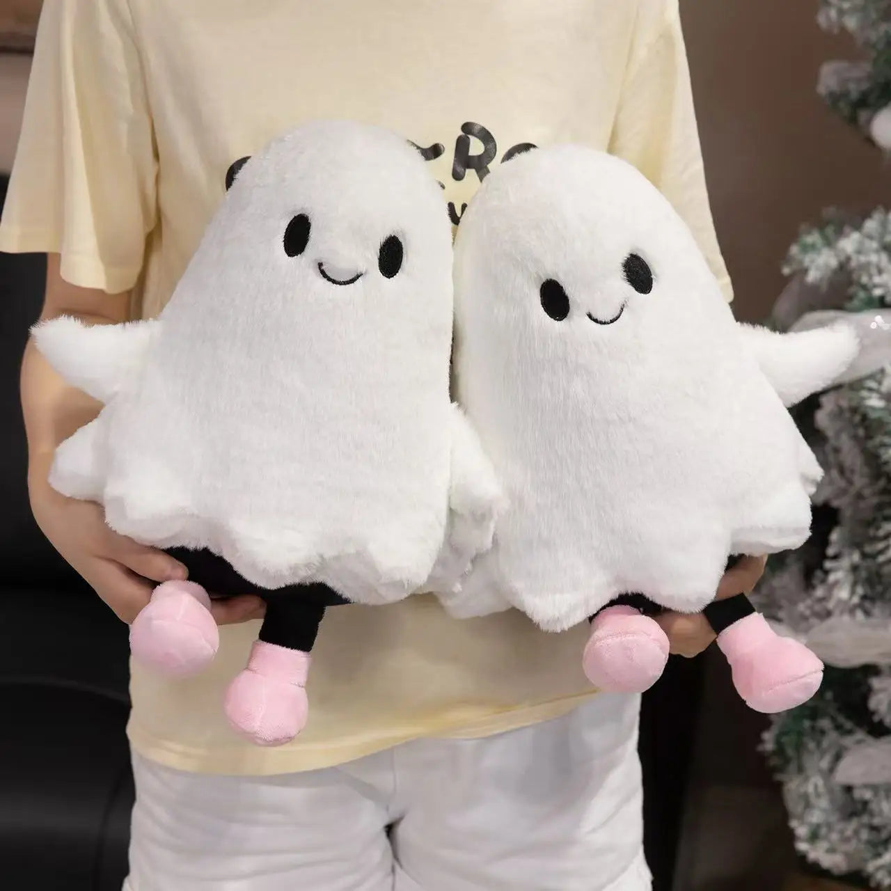 Latest Halloween Ghost Pumpkin Doll Stuffed Plush Toy Handmade Doll Cartoon Anime Cute Birthday Gift for Friends Fun Doll