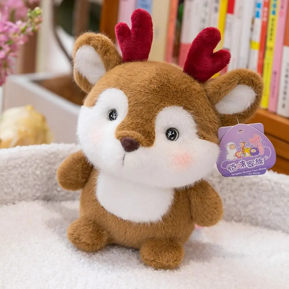 Kawaii 16cm Plush Companion Doll Plush Capybara Stuffed Animal Pillow Elephant Bear Animal Plush Toy Sleeping Gift