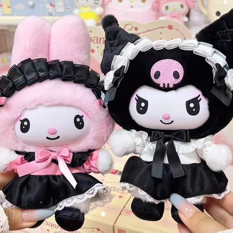 Genuine Sanrio Kuromi & Melody Angel Garden Series Vinyl Plush Blind Box Kawaii Mystery Box Pendants Doll Decor Toys As Gifts