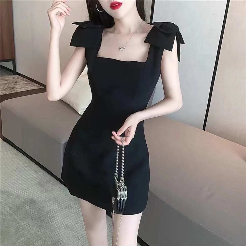 Vintage French Style Women's Sleeveless One-Piece Party Dress Spaghetti Straps Elegant Gown for Special Occasions Fashionable