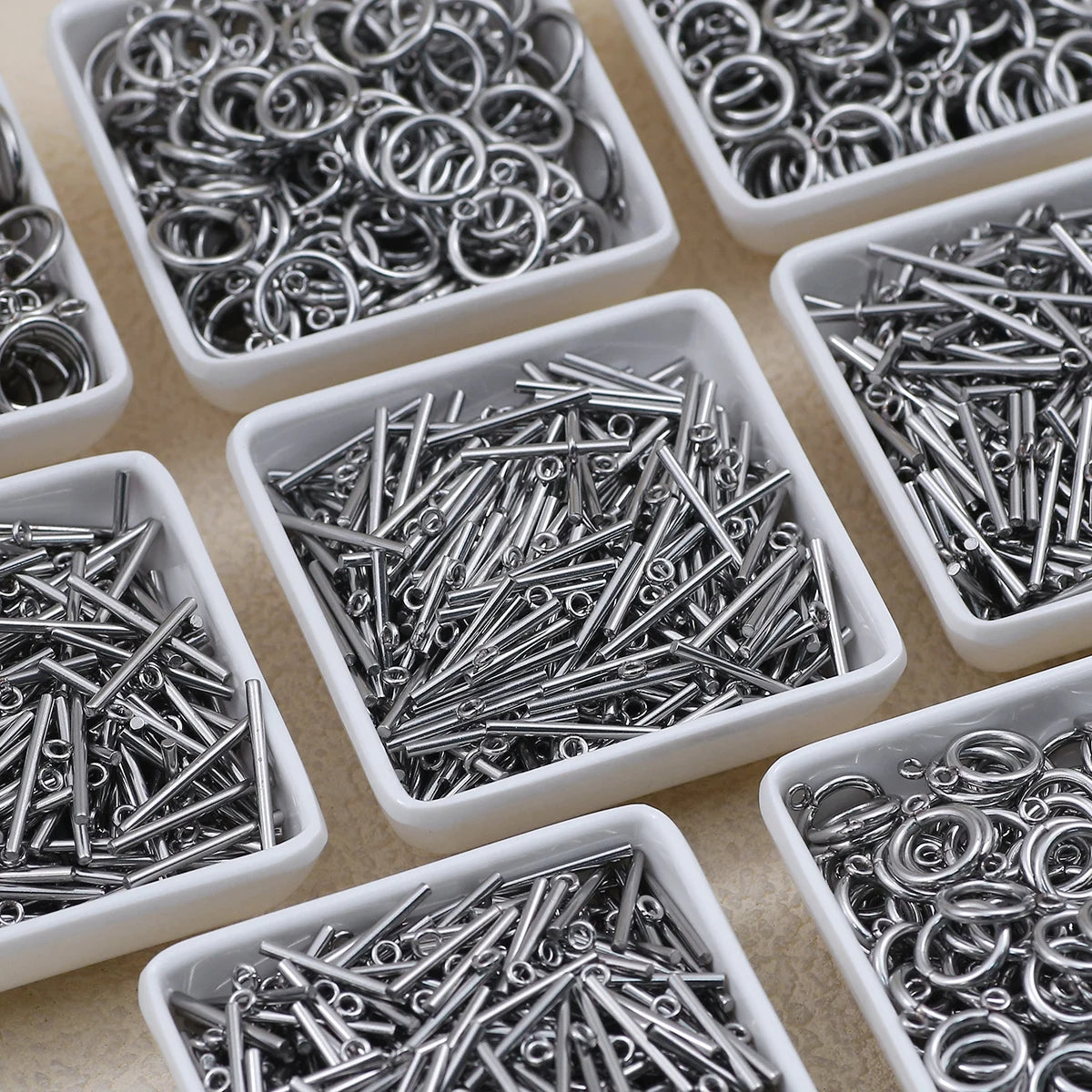 Stainless Steel OT Rings&Toggle Clasps Round Bar For Jewelry Making Necklaces Bracelets Pendants DIY Handmade Accessories