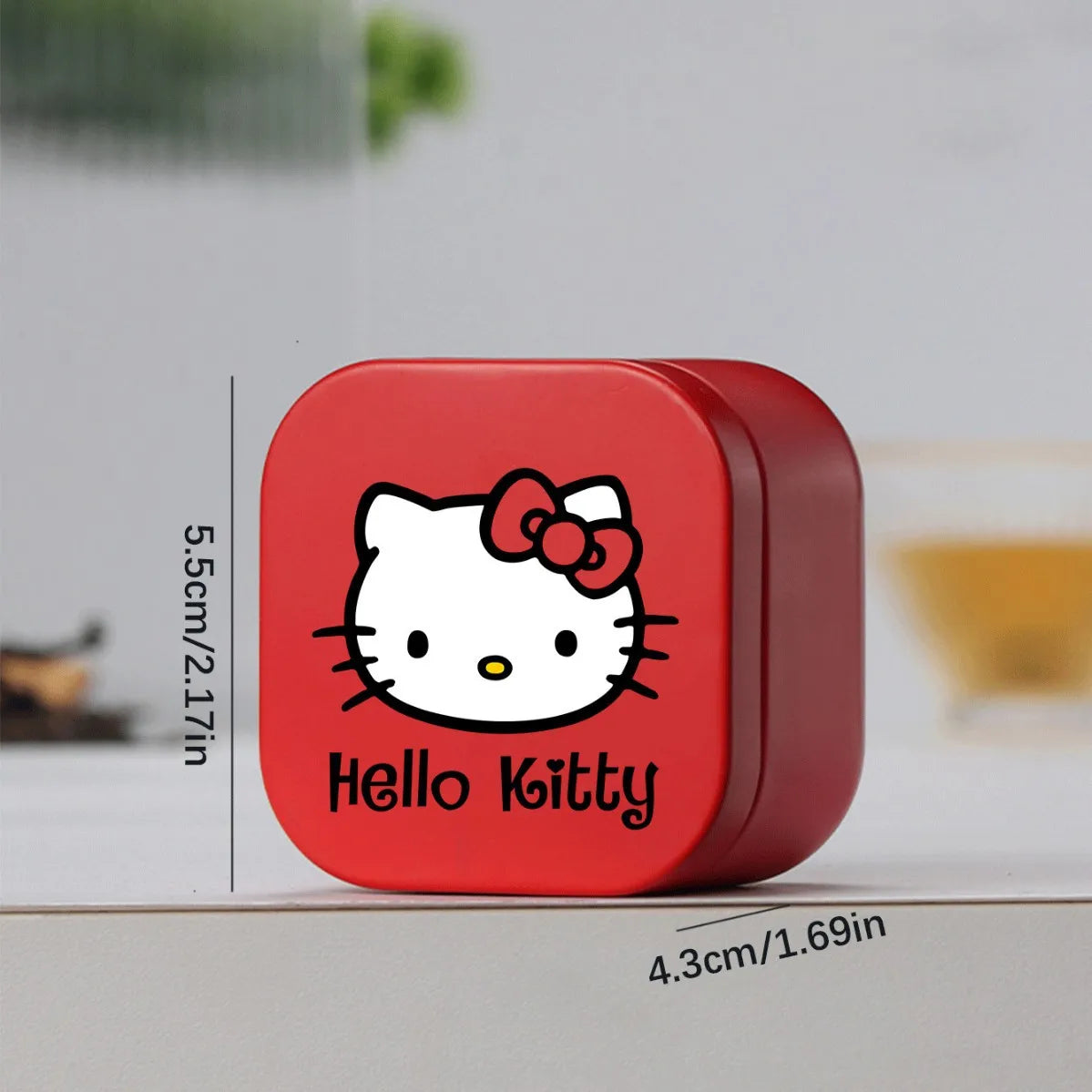 Anime Sanrio Hello Kitty Kuromi Square Metal Storage Box Cinnamoroll Storage Boxes for Organizing Birthday Christmas Gifts
