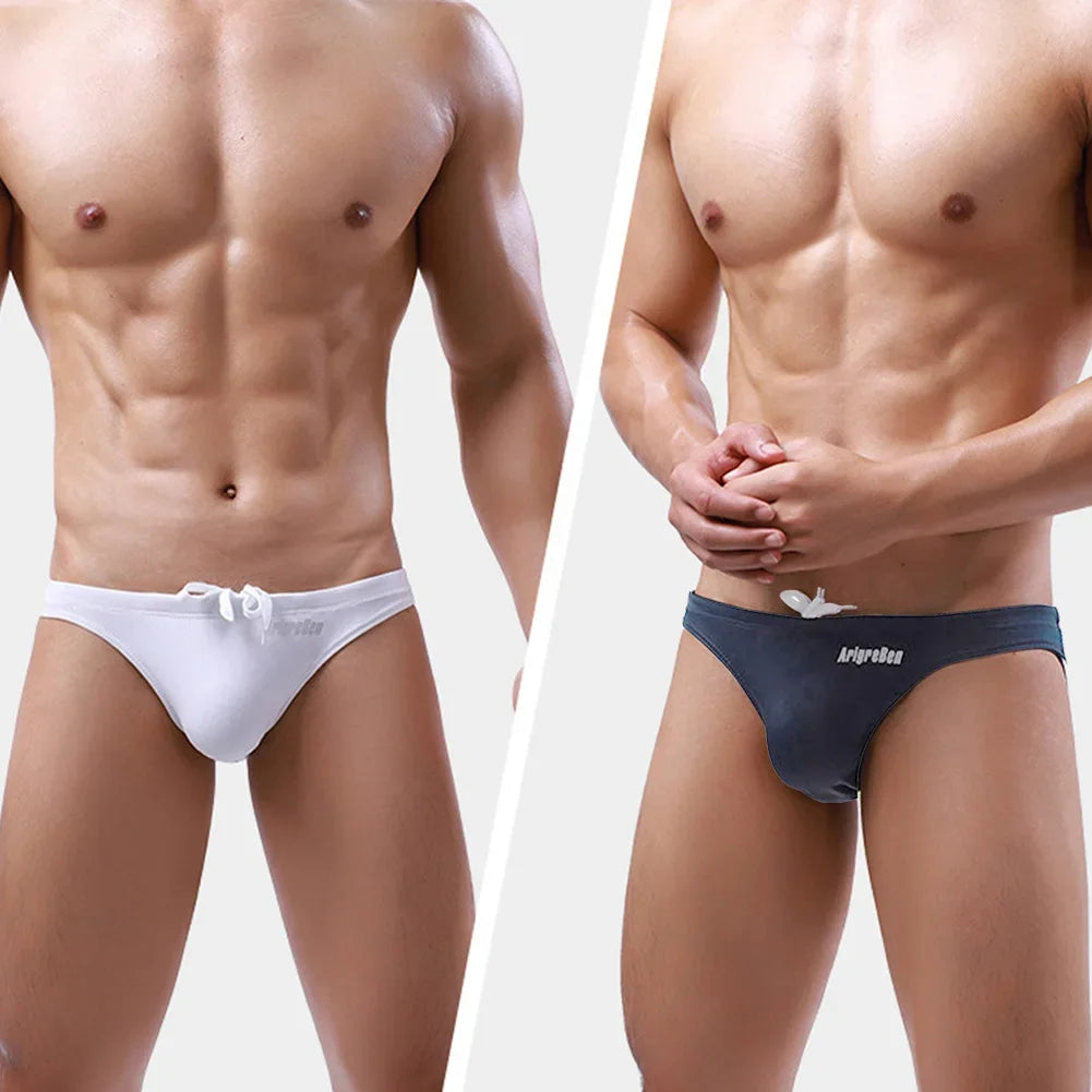 Bikini For Men Big Pouch soft Briefs Sexy Underwear Color Swim Trunks Hombre Quick Dry Breathable Elastic Breathable Underpants