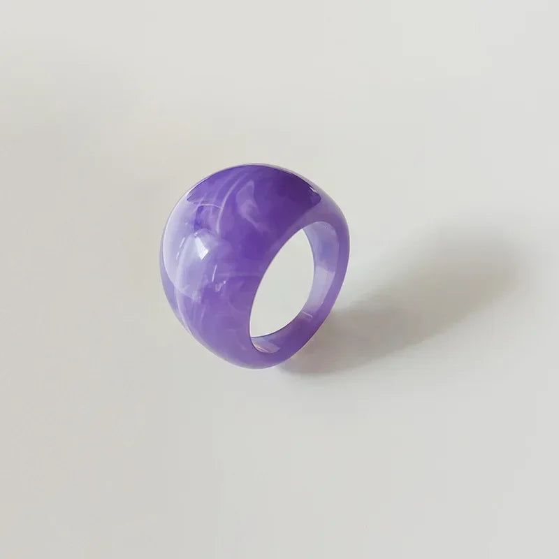 Exaggerated Creative Rings Acrylic Resin Rings for Woman Girls y2k Fashion Jewelry Accessories Party Dress Jewelry mens rings