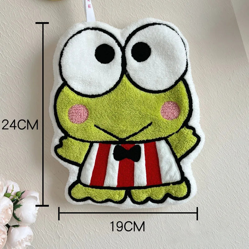 Hello Kitty Coral Fleece Hand Towel Melody Pom Pom Purin Quick Drying Water Absorbent Soft Bathroom Kitchen Towel KidGift