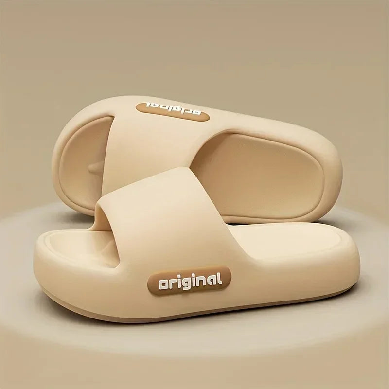 Women's Soft Slippers Thick-Soled Anti-Slip Indoor Outdoor Home Bathroom Relaxing Comfortable Cushioned Sandals,slippers woman