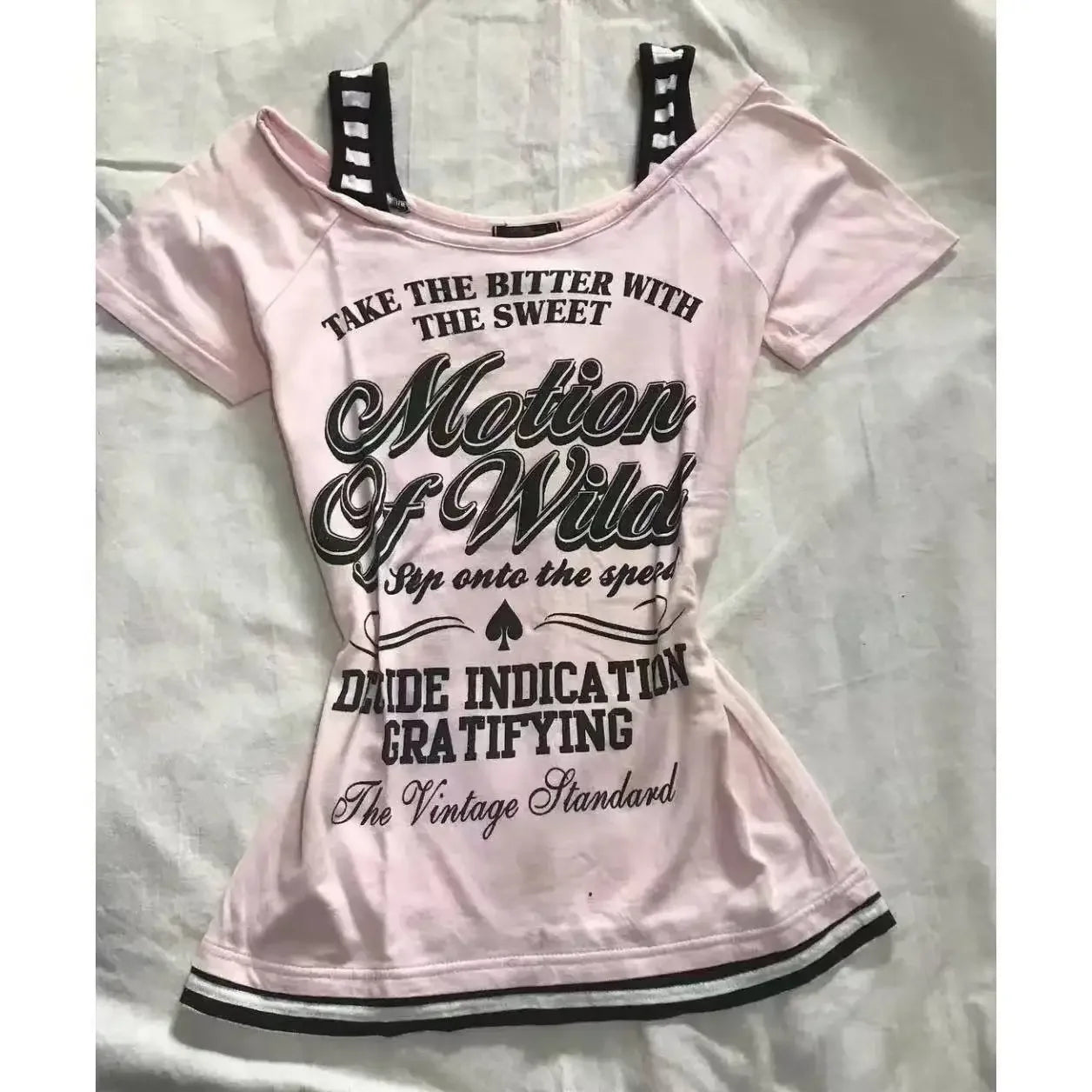 Vintage Clothes Women Print Sexy Punk Streetwear Slim Femme Tees Shirt Gothic Casual Grunge T Shirts 2000s Emo Y2k Crop Top