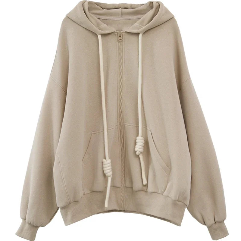 CHIC VEN Women's Hoodies Sweatshirts Casual Loose Sports Women Jackets Streetwear Female Coat Fashion Tops Spring Autumn 2022