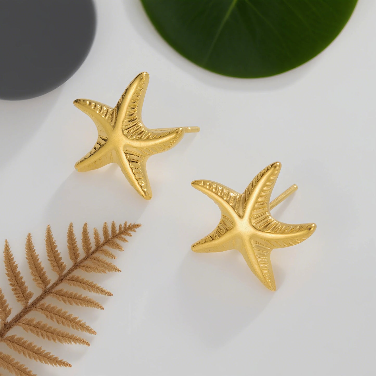Haiyufly Fashion Simple Starfish Earrings for Women Stainless Steel Jewelry 2025 Trend Minimalist Stud Earrings Birthday Gift