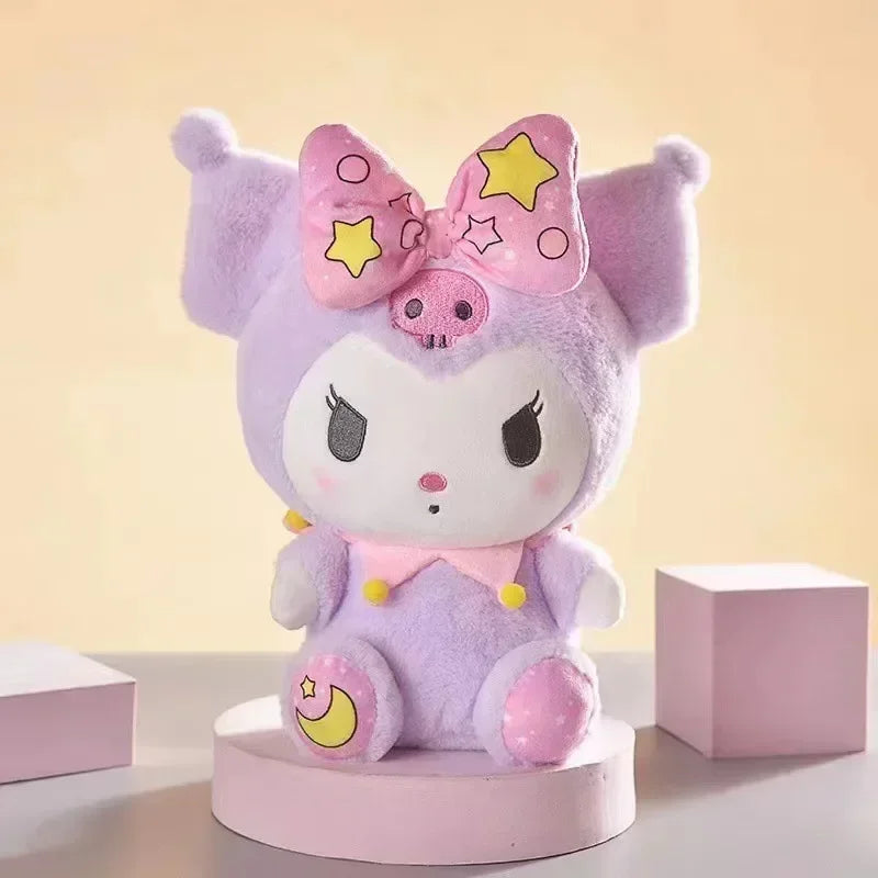 Kawaii Anime Sanrioed Hello Kitty Kuromi Cinnamoroll Plush Dolls Room Ornaments Pillow Toy Girl Children Birthday Valentine Gift