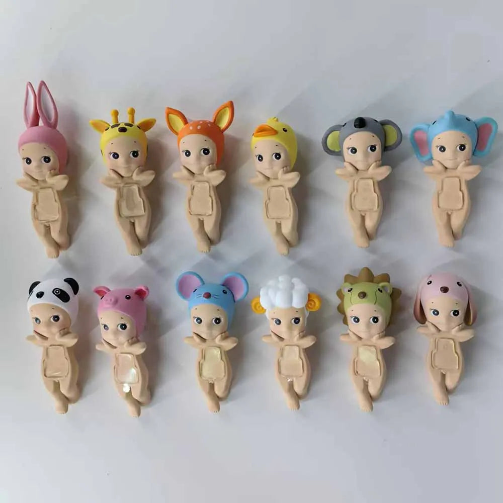 ホットな高品質ソニーエンジェルヒッパーミニフィギュア動物シリーズブラインドボックスPVCおもちゃファンデスクトップ電話車の装飾人形ギフト