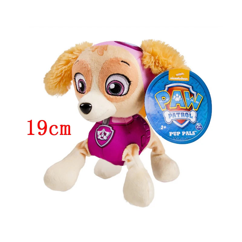 Paw Patrol Plush Toy Action Figure Ryder Marshal Zuma Everest Cartoon Model Two postures Plush Toy Children's Birthday Party Gif