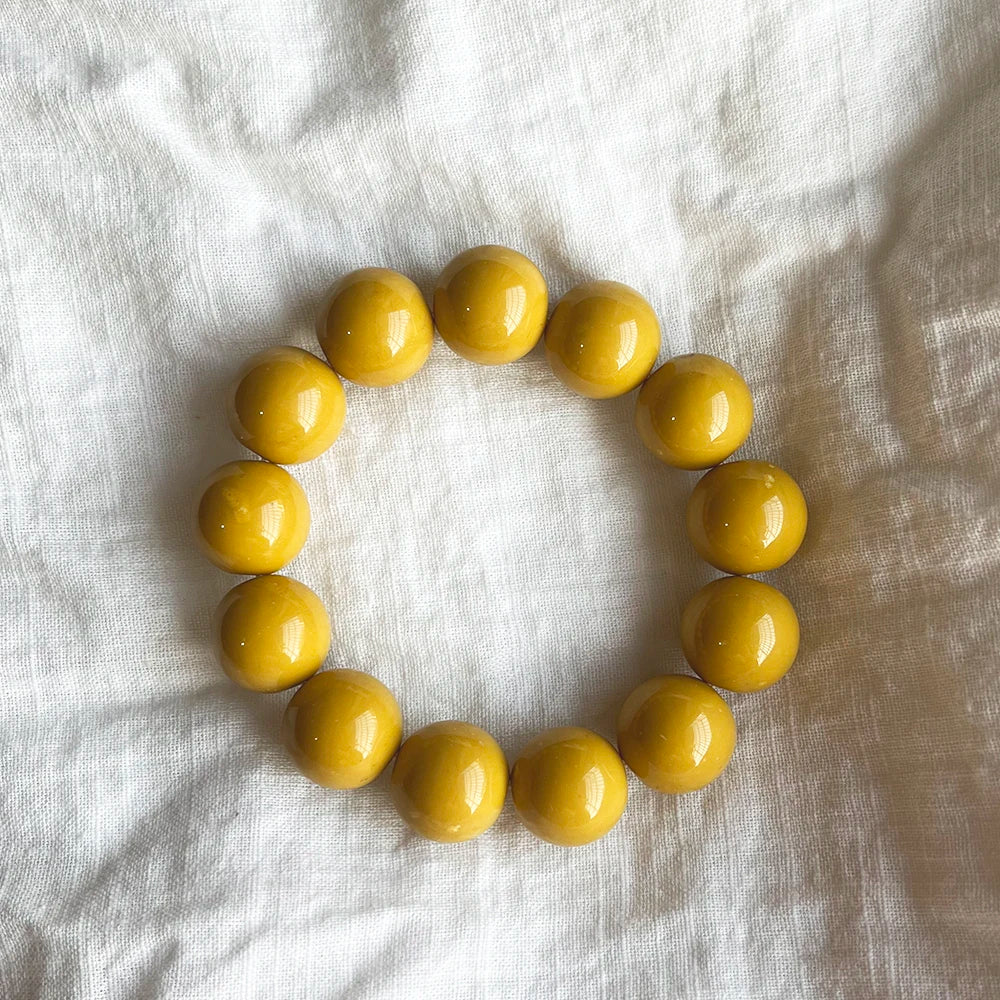 Cute Sweet Colorful Acrylic Big Bead Chunky Bracelet Fluorescent Hand Beaded Simple Bangles Summer Spring Jewelry Accessories