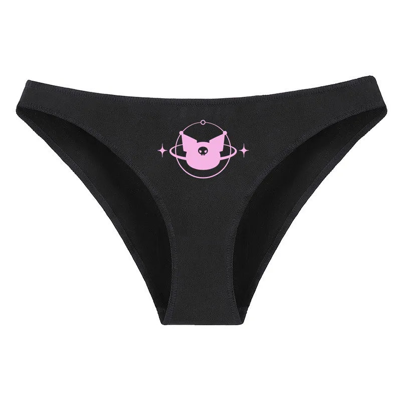 Hello Kitty Pure Cotton Triangle Pants Child Kawaii Pattern Underpants Kuromi Black White Daily Clothes Shorts Birthday Gift