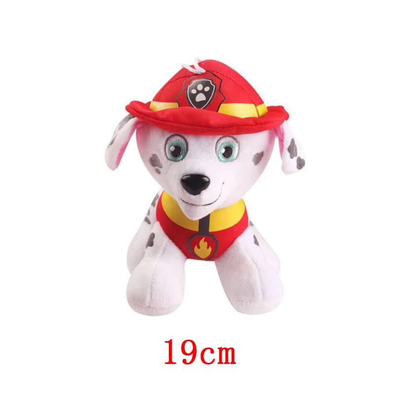 Paw Patrol Plush Toy Action Figure Ryder Marshal Zuma Everest Cartoon Model Two postures Plush Toy Children's Birthday Party Gif