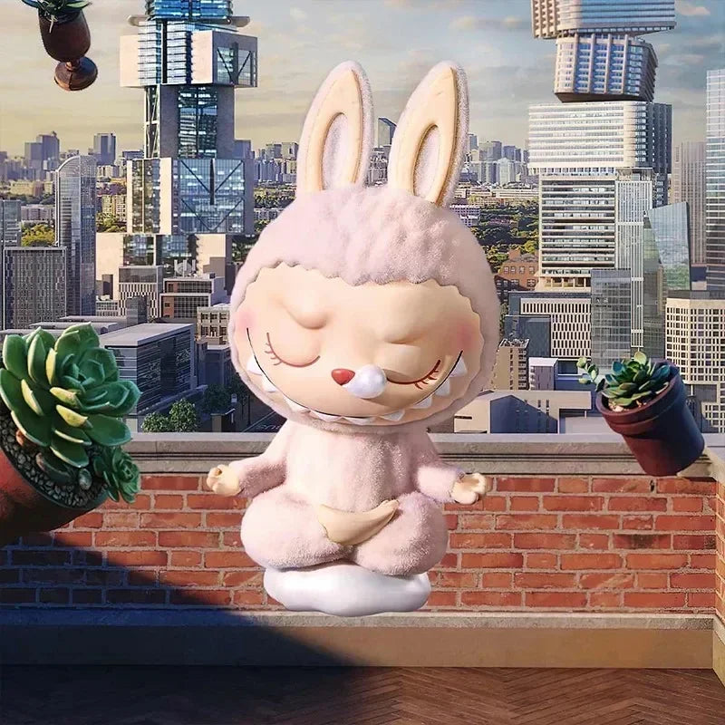 POP MART LABUBU THE MONSTERS Lazy Yoga Series Blind Box Toys Kawaii Anime Action Figure Caixa Caja Mystery Box Dolls Girls Gift