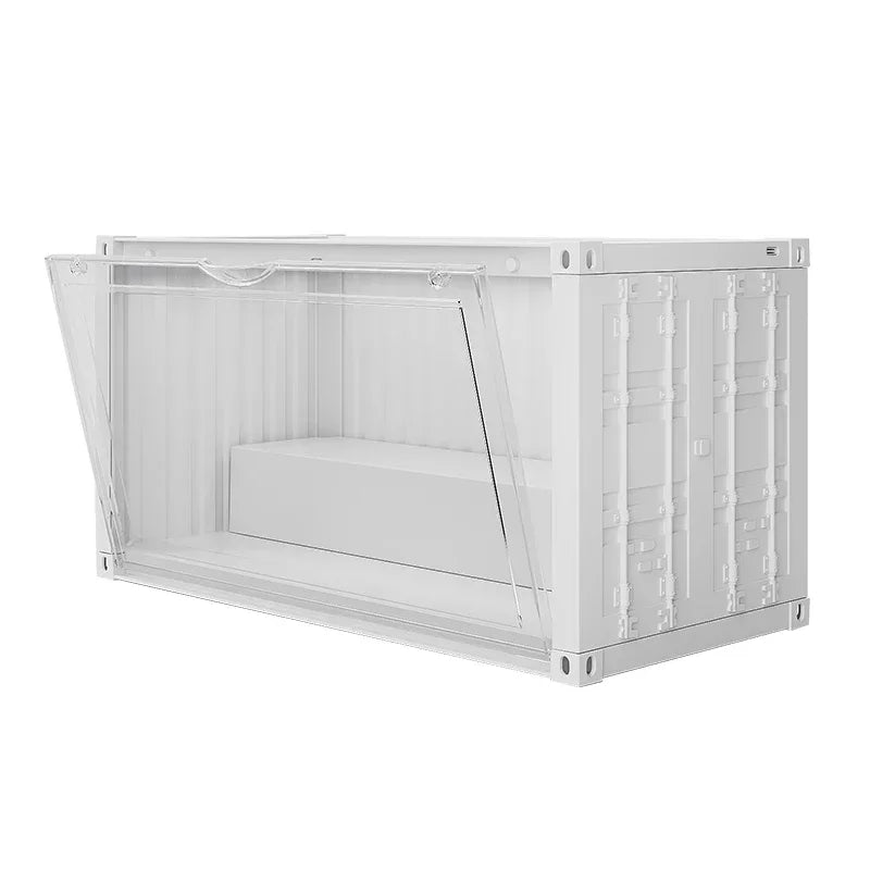 35x17x19cm Cool Large Storage Box Display Sound-activated Lamp Container Rack Cabinet PP Material Bubble Mat Doll Display Box