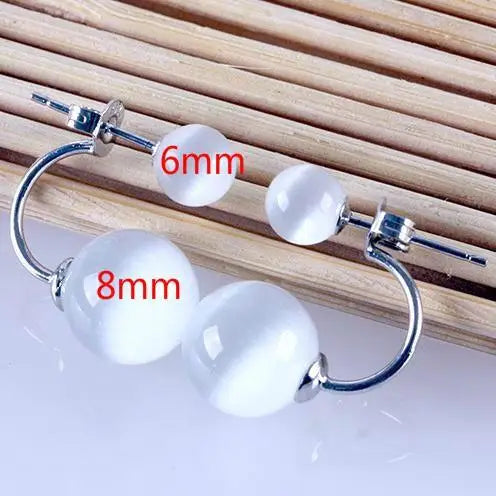 Natural Stone Stud Earrings For Women Silver Color Plated Earing Oorbellen Earings brinco Jewelry Gift earring Wholesale 2025