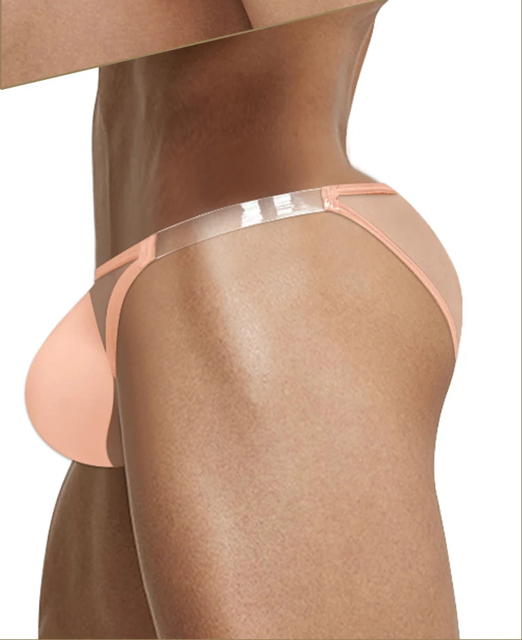 Transparent U Pouch Man Briefs Bikini Lingerie Sexy Low Waist Mens Soft Underwear Breathable Quick dry Male Triangle Underpants