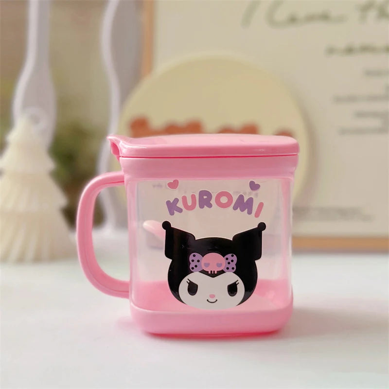 Sanrio Hello Kitty Kitchen Kuromi Melody Cinnamoroll Msg Salt Sugar Jar Seasoning Box Household Seasoning Jar Storage Box