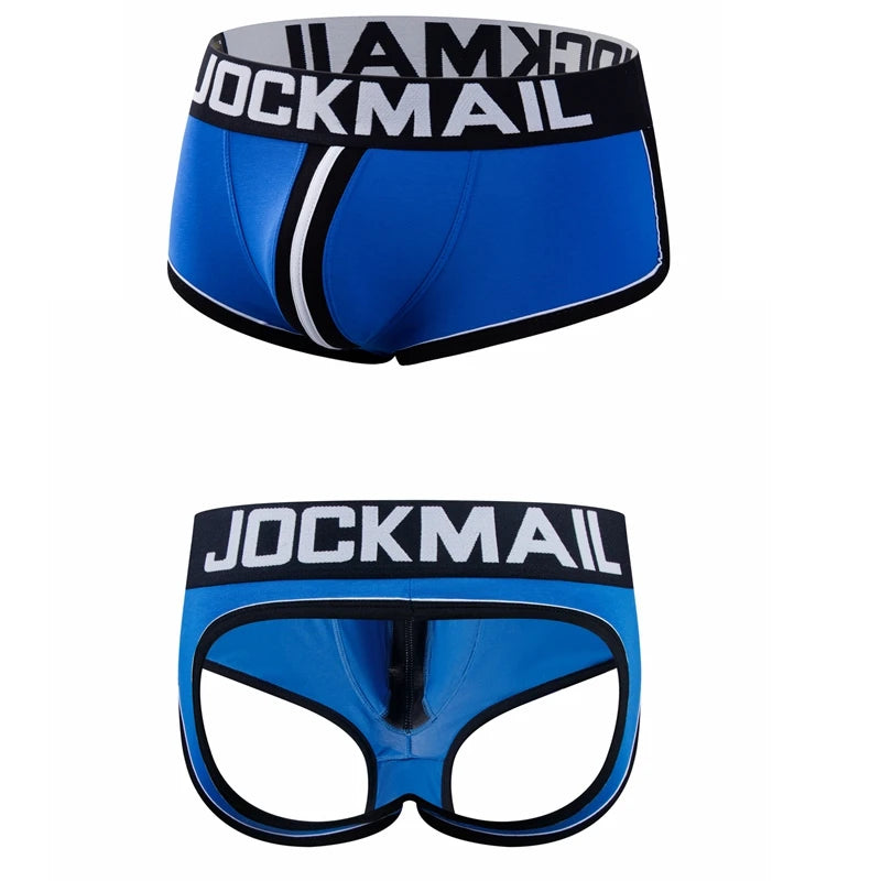Men's Panties Jockstraps Men Underwear Gay Thong Man Boxer Shorts Underpants Slip Sexy Cotton Pouch Cuecas Gay Thongs G String