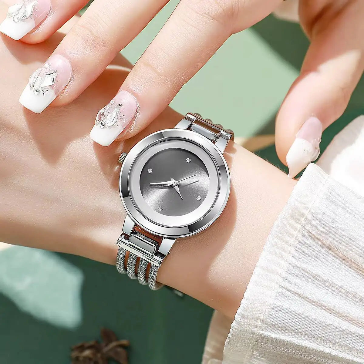 高級レディース腕時計 ファッション アナログ クォーツ腕時計 女の子用時計 ギフト Reloj Mujer