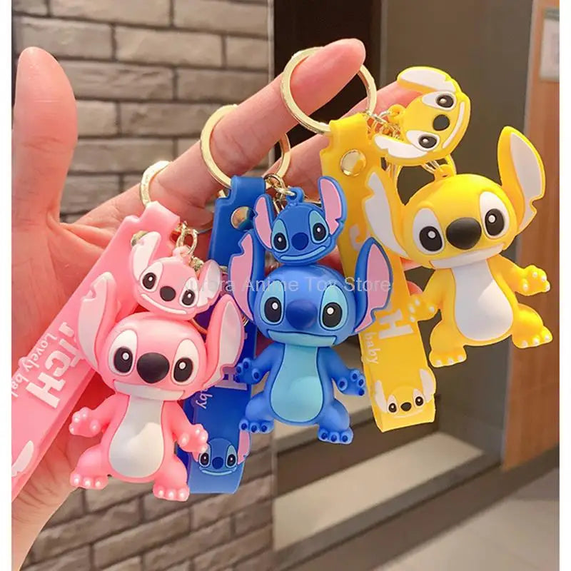 New Kawaii Anime Disney Keychain Toy Story Personalized Variety of Cartoon Doll Keyring Key Chain Car Pendant Kids Toys Gifts