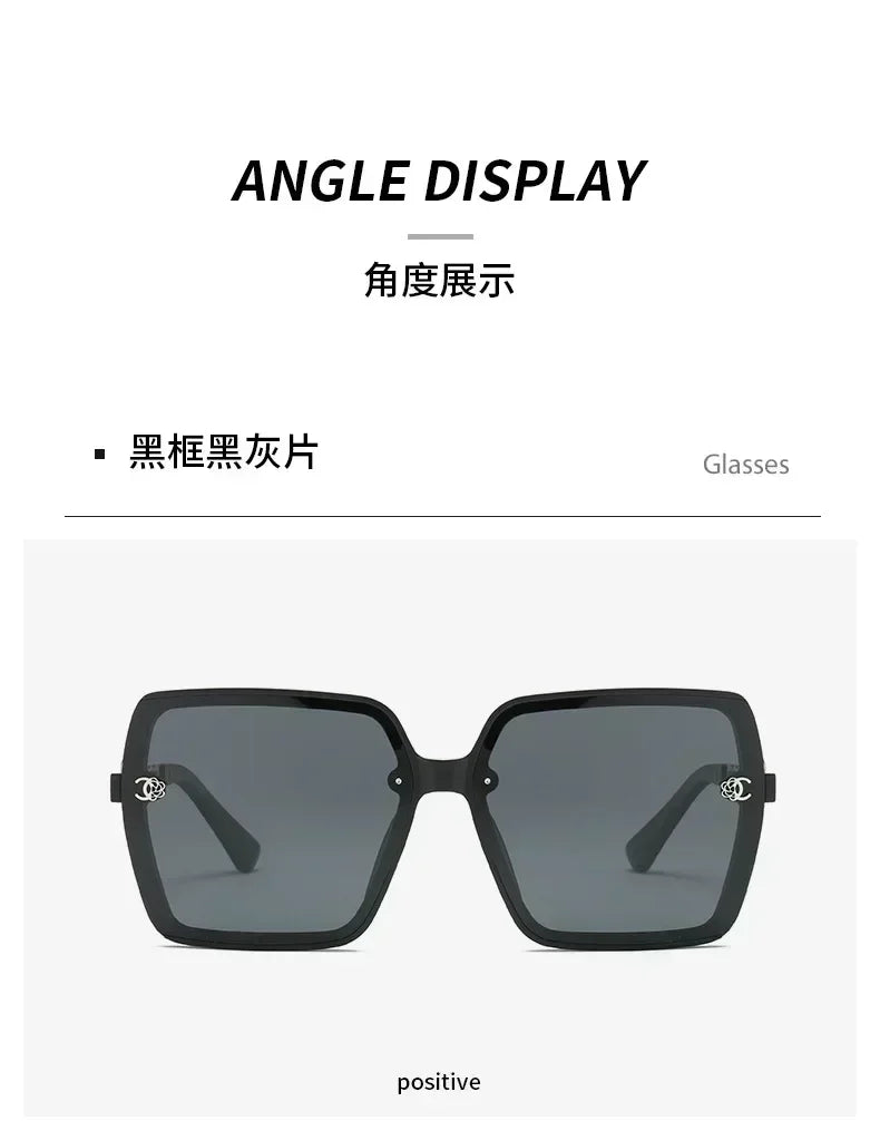 Polarized Sunglasses for Women, Fashionable Square Sunglasses, Driver's Goggles, Face Enhancing Small Glasses
