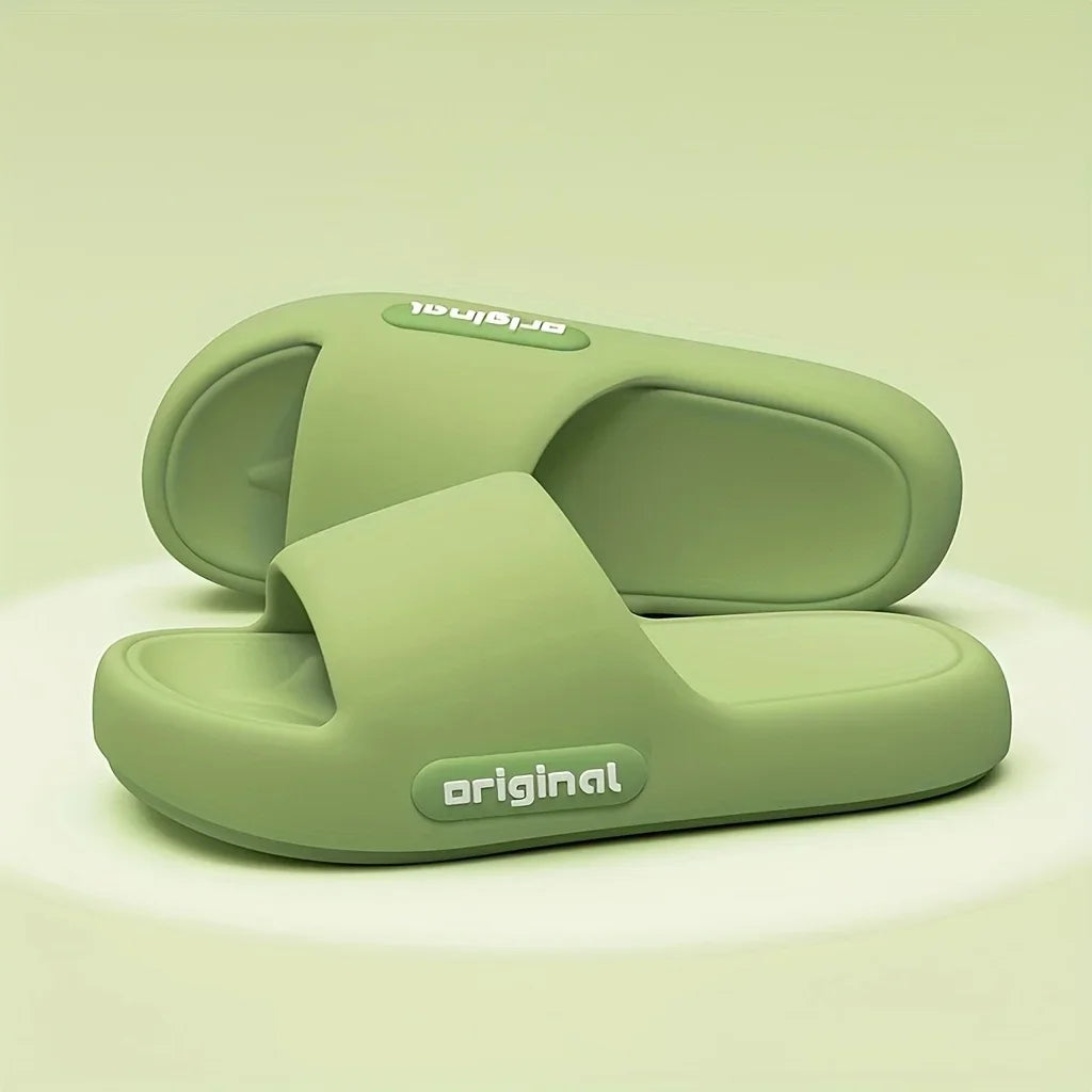 Women's Soft Slippers Thick-Soled Anti-Slip Indoor Outdoor Home Bathroom Relaxing Comfortable Cushioned Sandals,slippers woman