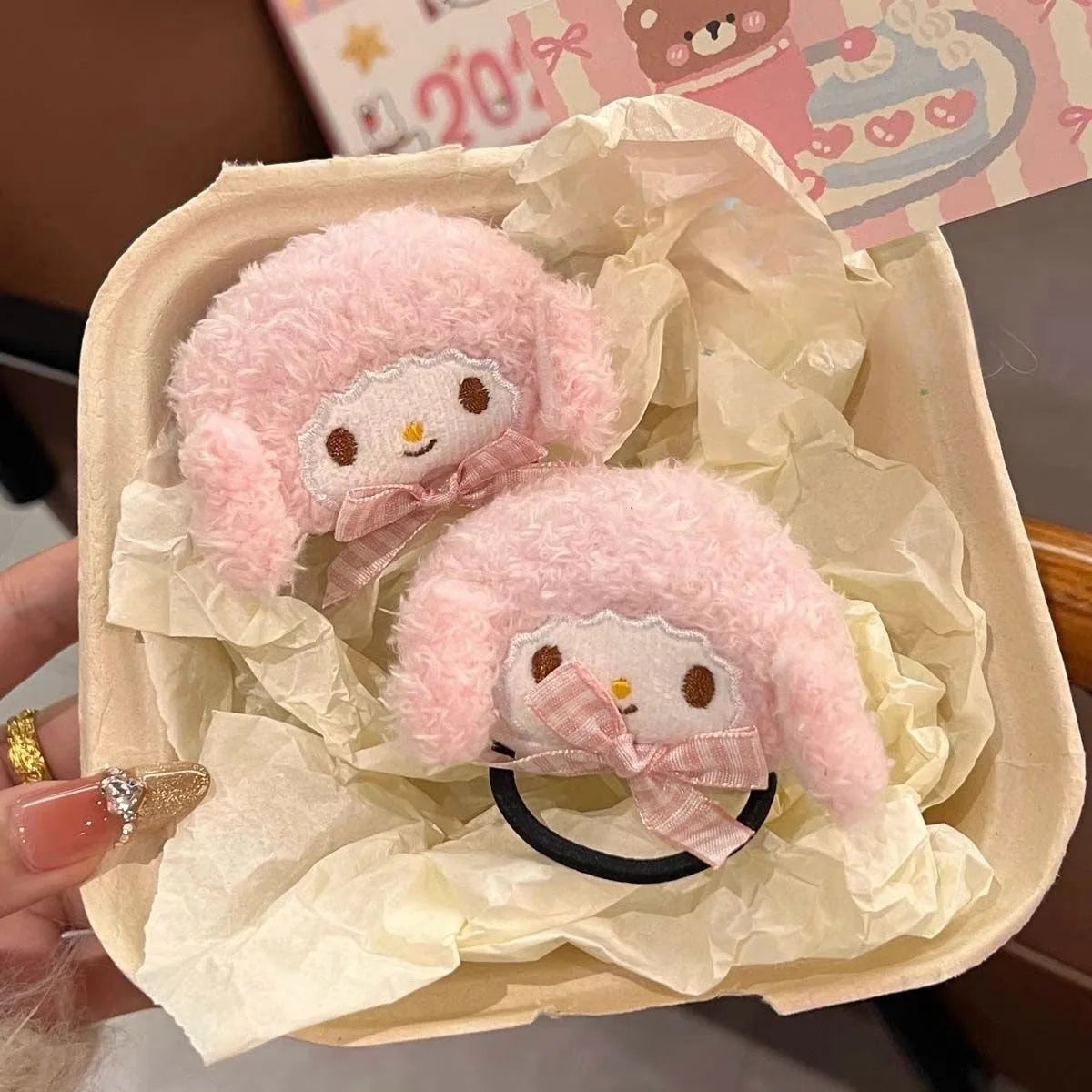 Anime Cartoon My Sweet Piano Hairpin Kawaii Melody Soft Hair Clip Pink Series Headwear Girls Hair Accessories Toy Gift