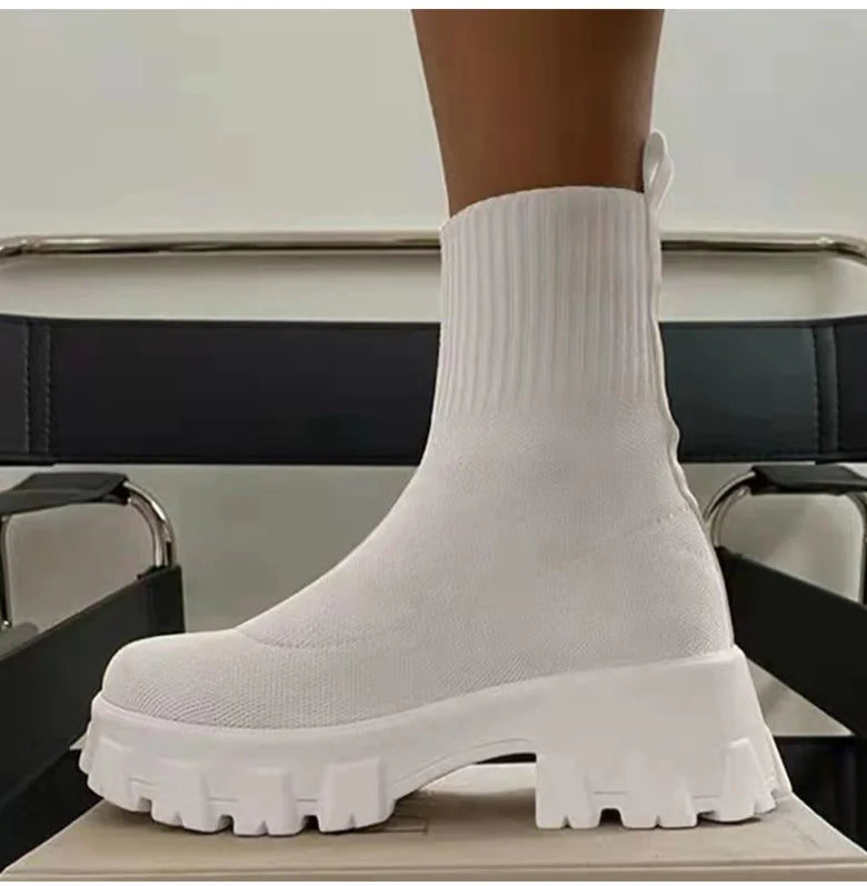 Women's Sneaker Fashion Platform Sneakers For Women's Sports Shoes With Heels Casual Zapatillas Mujer White Shoes Woman Footwear