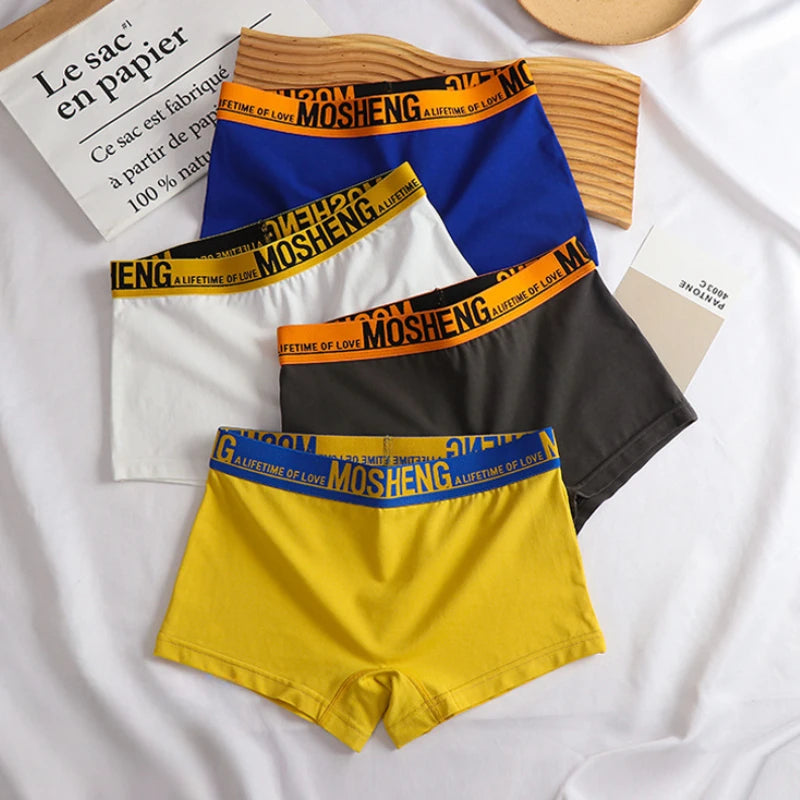Cotton Women Panties Sexy Sports Underwear Safety Pants Plus Size Boxer Shorts Mid-Rise Boyshorts Intimates Girls Solid Briefs