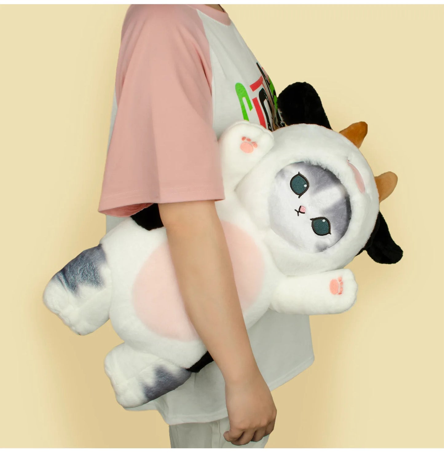 Original Mofusand Kawaii Cos Cat Plushies 30/50cm Cosplay Animals Dinosaur Cow Bear Cute Plush Doll Children Gift
