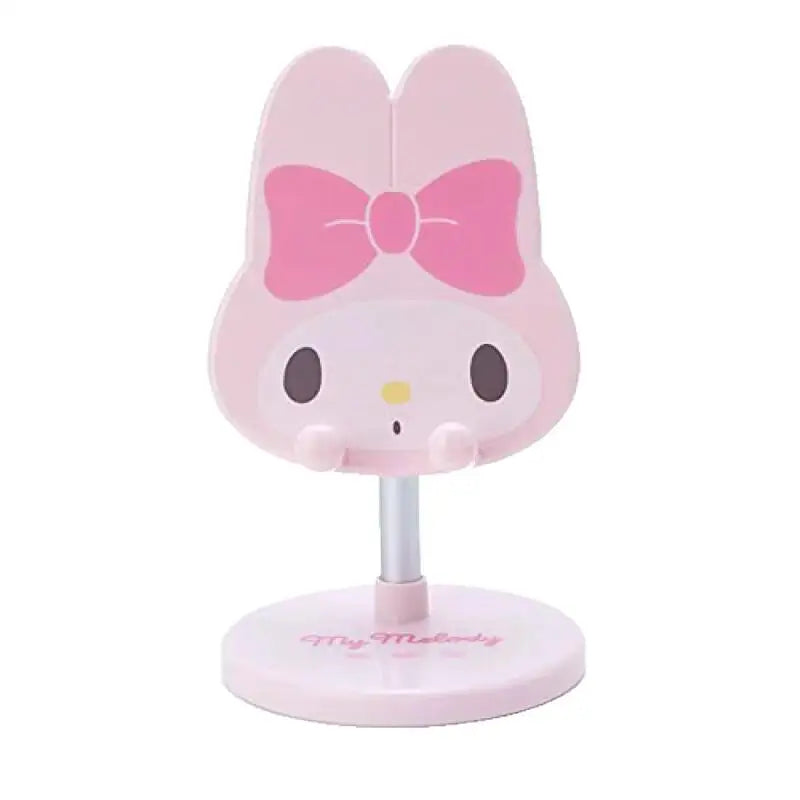 New Sanrio Mobile Phone Stand Japanese Kawaii Melody Kuromi Telescopic Support Stand Cartoon Anime Home Daily Necessities