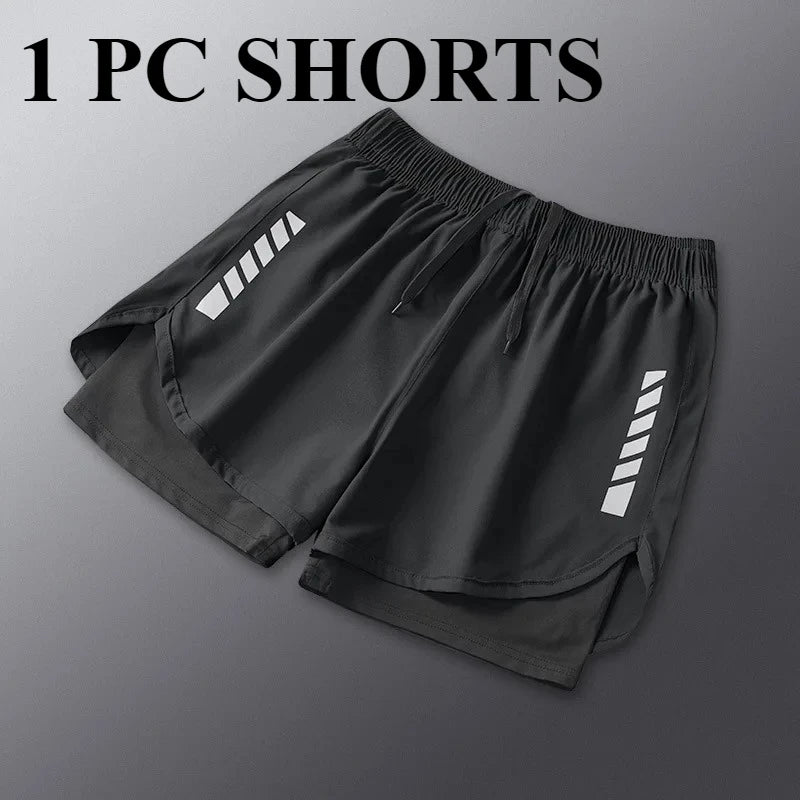 2025 Summer Men's 1-2 Piece Suits Separates Swimsuit Set Anti Embarrassment Swimming Trunks Surfing Beach Wear Sports Clothes